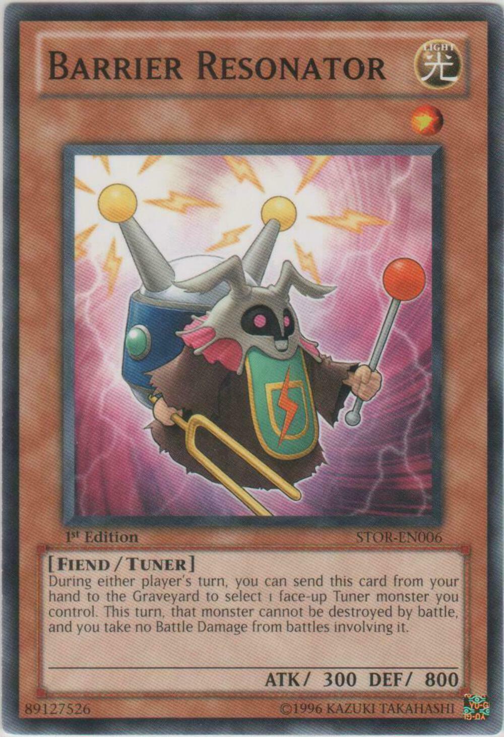 Barrier Resonator - STOR-EN006 - Common - Mixed Editions - YuGiOh