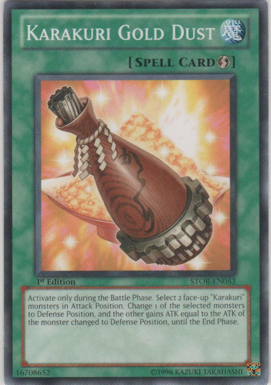 Karakuri Gold Dust - STOR-EN053 - Common - Unlimited Edition - YuGiOh