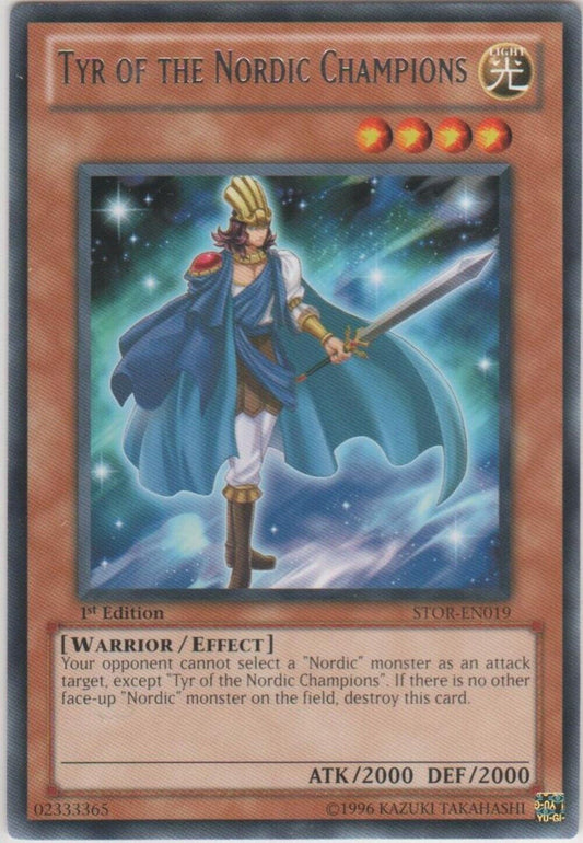 Tyr of the Nordic Champions - STOR-EN019 - Rare - Mixed Editions - YuGiOh