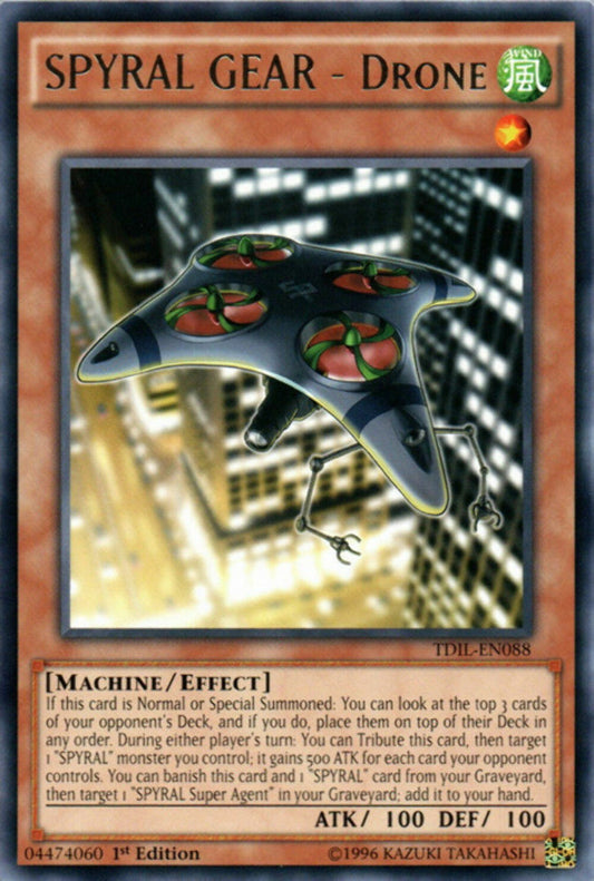 SPYRAL GEAR - Drone - TDIL-EN088 - Rare - Mixed Editions - YuGiOh
