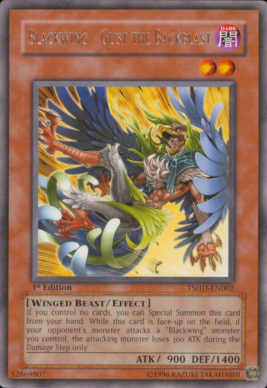 Blackwing - Gust the Backblast - TSHD-EN002 - Rare - 1st EditionBlackwing - Back