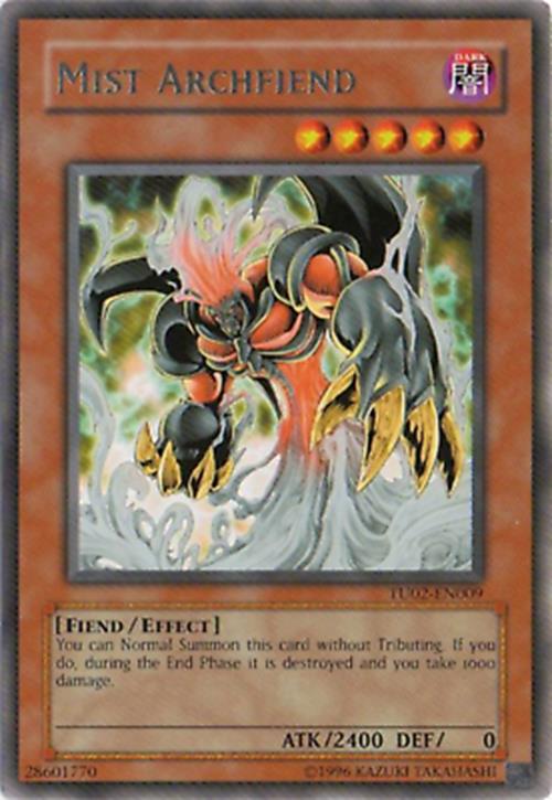 Mist Archfiend - TU02-EN009 - Rare - Unlimited Edition - YuGiOh
