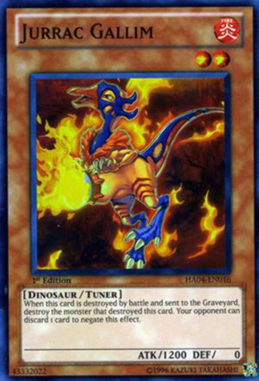 Jurrac Gallim - WGRT-EN038 - Common - 1st Edition - YuGiOh