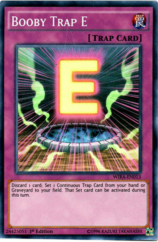 Booby Trap E - WIRA-EN013 - Super Rare - 1st Edition - YuGiOh