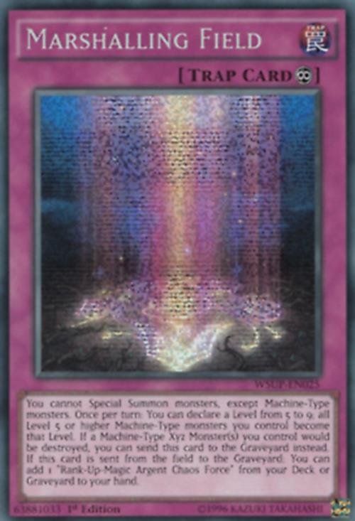 Marshalling Field - WSUP-EN025 - Prismatic Secret Rare - 1st Edition - YuGiOh
