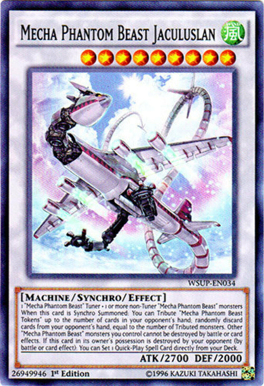 Mecha Phantom Beast Jaculuslan - WSUP-EN034 - Super Rare - 1st Edition