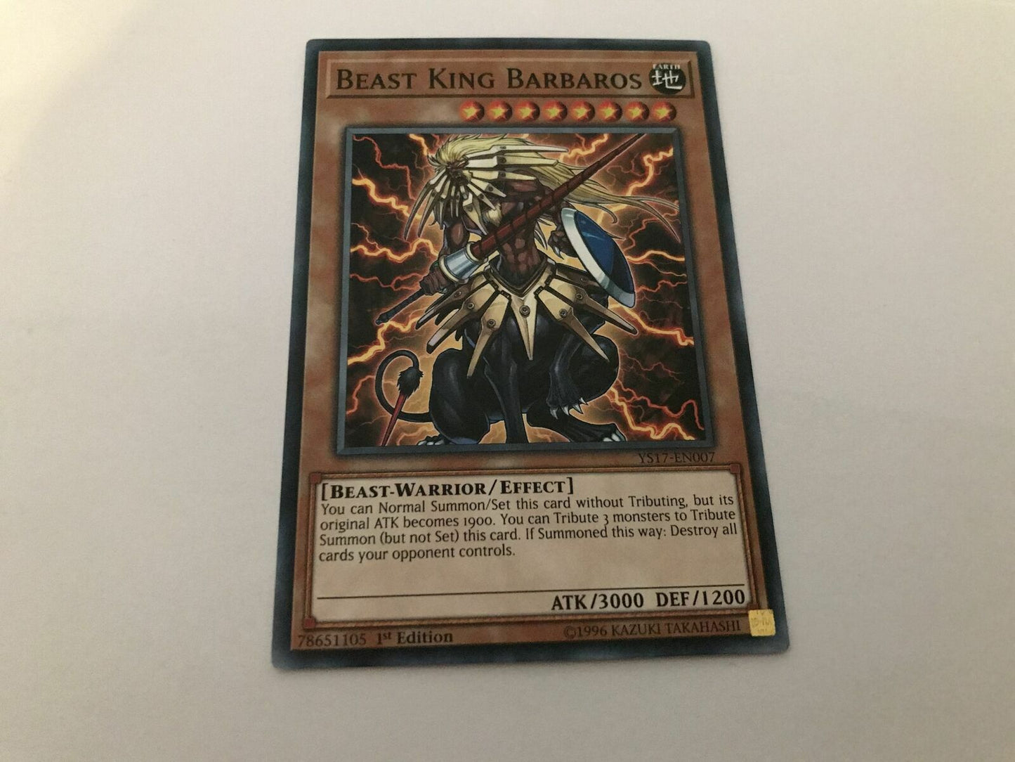 Beast King Barbaros - YS17-EN007 - Common - 1st Edition - YuGiOh