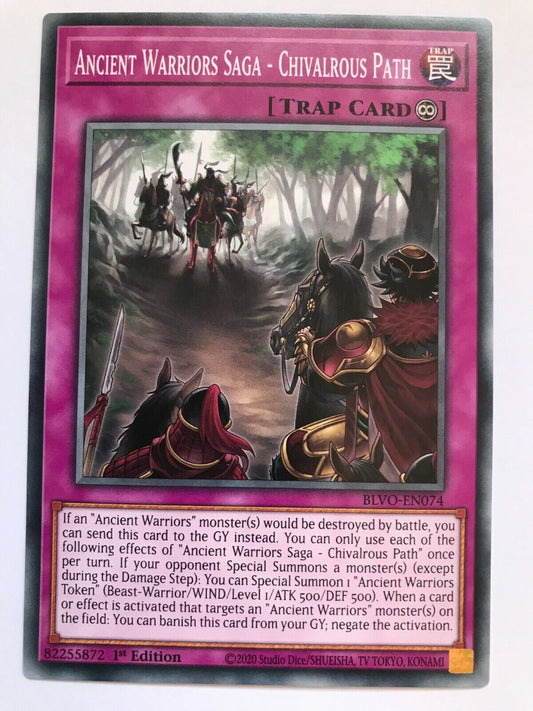 Ancient Warriors Saga - Chivalrous Path - BLVO-EN074 - Common - 1st Edition