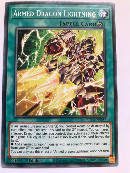 Armed Dragon Lightning - BLVO-EN053 - Common - 1st Edition - YuGiOh
