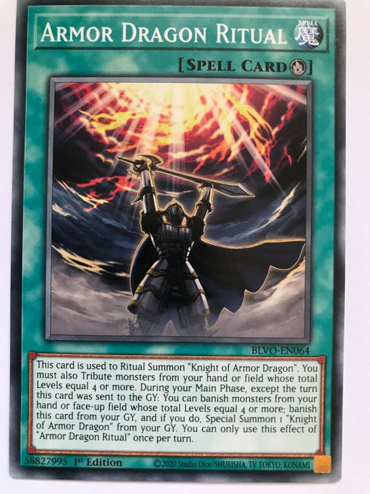 Armor Dragon Ritual - BLVO-EN064 - Common - 1st Edition - YuGiOh