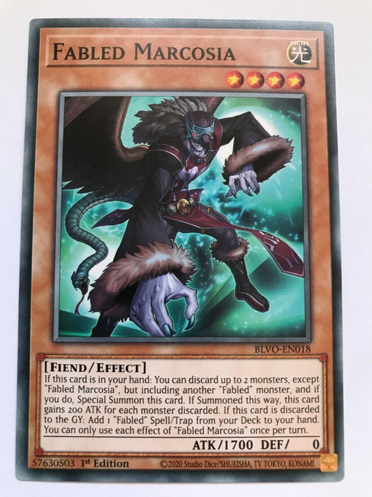 Fabled Marcosia - BLVO-EN018 - Common - 1st Edition - YuGiOh