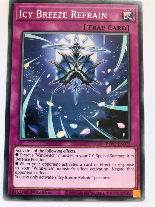 Icy Breeze Refrain - BLVO-EN072 - Common - 1st Edition - YuGiOh