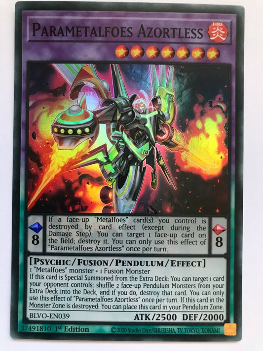 Parametalfoes Azortless - BLVO-EN039 - Super Rare - 1st Edition - YuGiOh