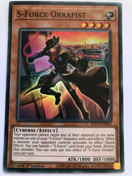 S-Force Orrafist - BLVO-EN013 - Super Rare - 1st Edition - YuGiOh