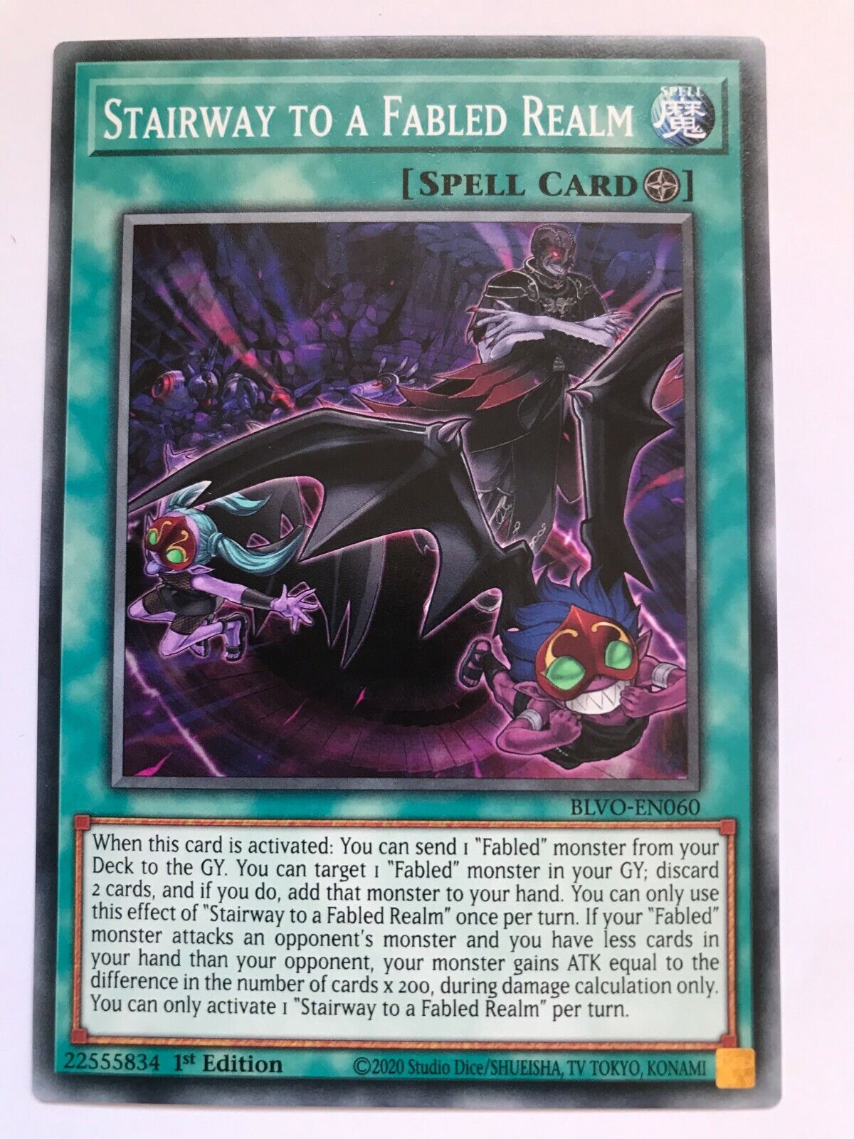 Stairway To A Fabled Realm - BLVO-EN060 - Common -1st Edition - YuGiOh