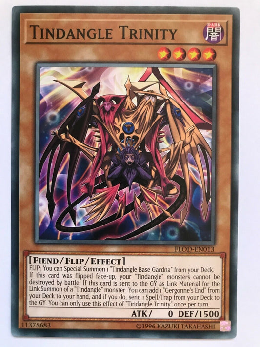 Tindangle Trinity - FLOD-EN013 - Common - Unlimited Edition - YuGiOh