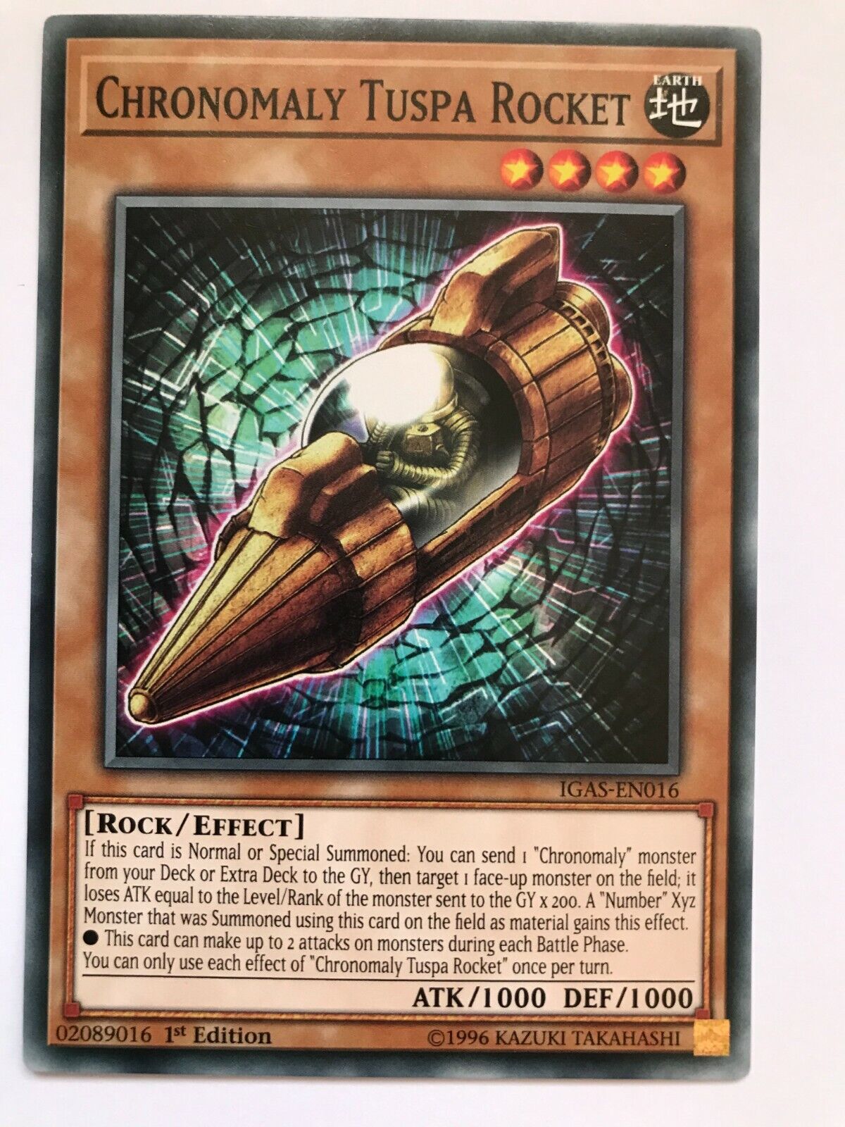 Chronomaly Tuspa Rocket - IGAS-EN016 - Common - 1st Edition  - YuGiOh