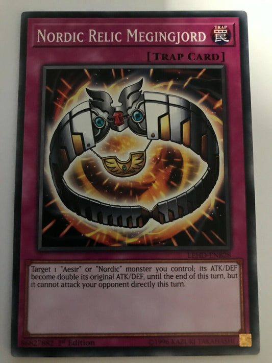 Nordic Relic Megingjord - LEHD-ENB28 - Common - 1st Edition- YuGiOh