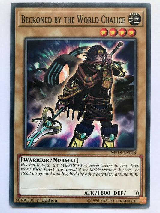 Beckoned By The World Chalice - MP18-EN046 - Common - 1st Edition - YuGiOh