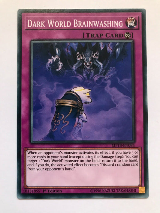 Dark World Brainwashing - MP18-EN084 - Common - 1st Edition - YuGiOh