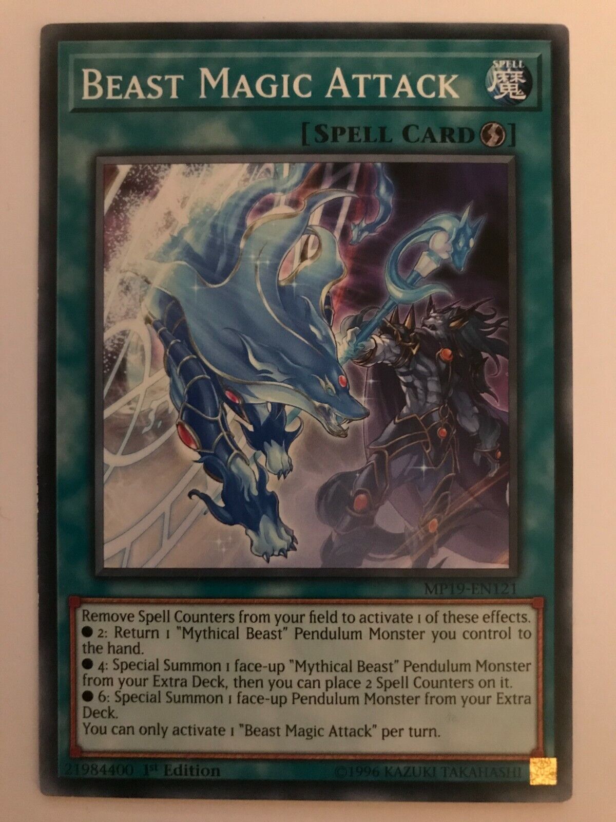 Beast Magic Attack - MP19-EN121 - Common - 1st Edition - YuGiOh