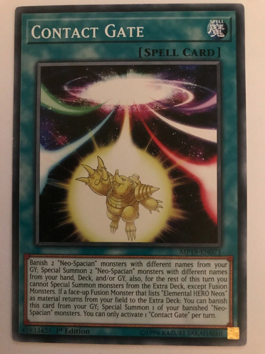 Contact Gate - MP19-EN071 - Common - 1st Edition - YuGiOh