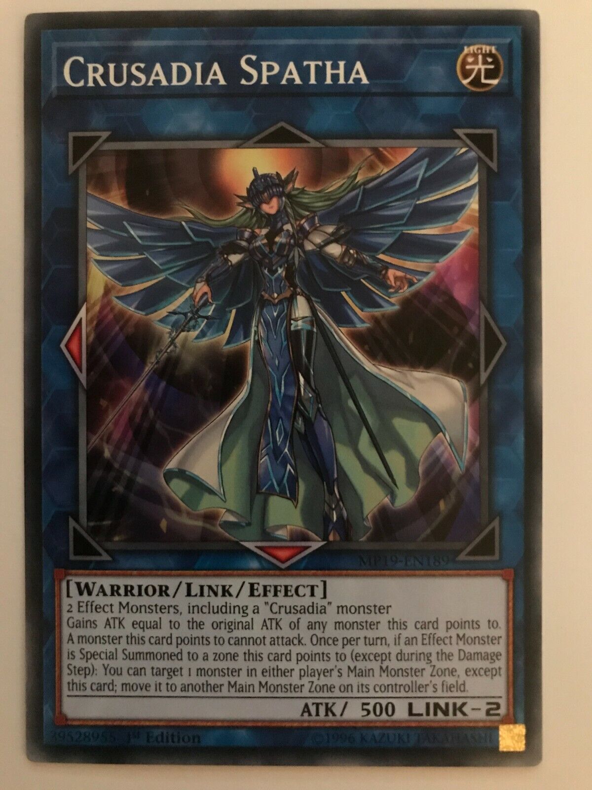 Crusadia Spatha - MP19-EN189 - Common - 1st Edition - YuGiOh