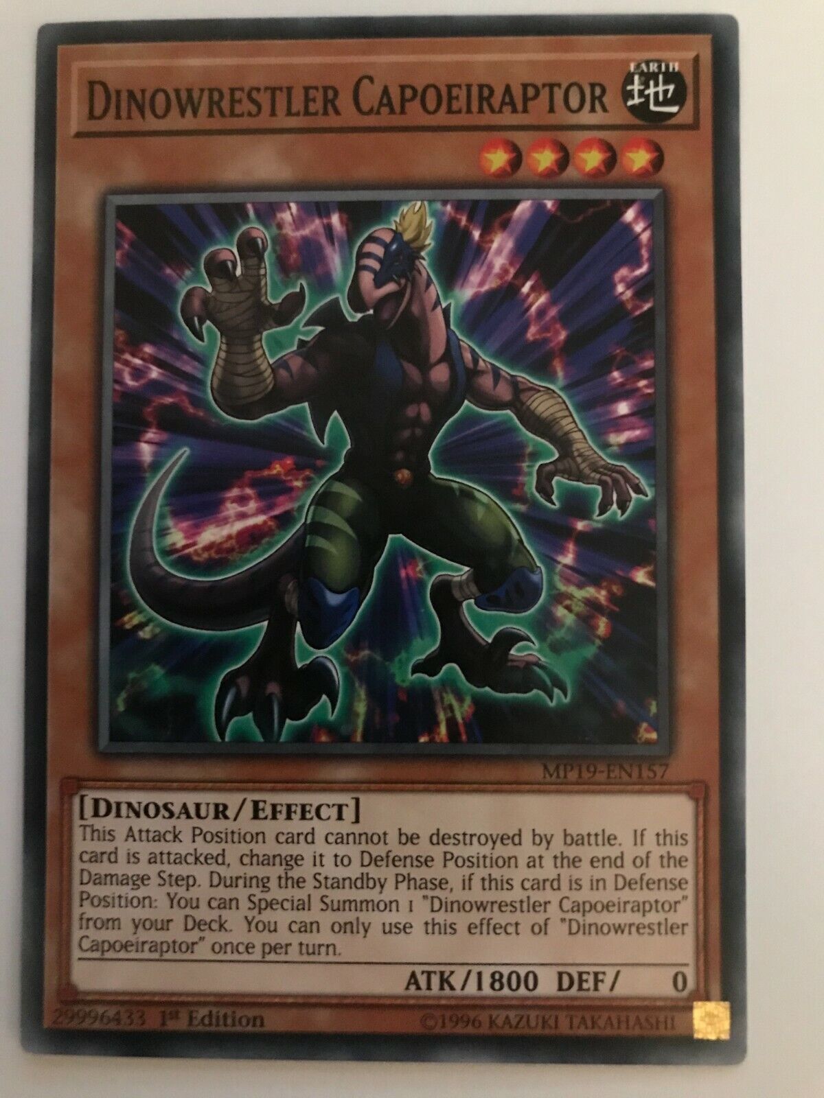 Dinowrestler Capoeiraptor - MP19-EN157 - Common - 1st Edition - YuGiOh