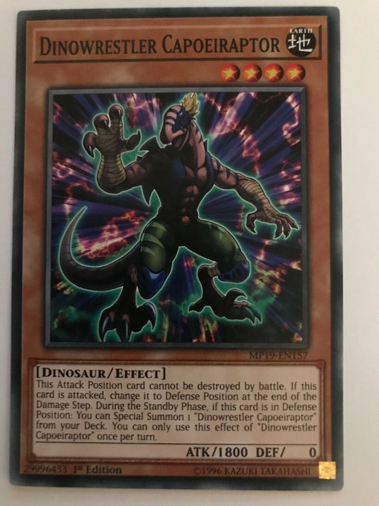 Dinowrestler Capoeiraptor - MP19-EN157 - Common - 1st Edition - YuGiOh