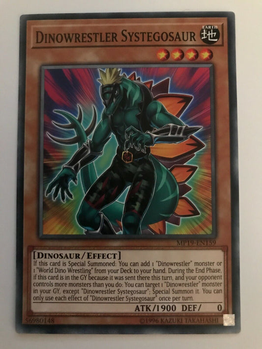 Dinowrestler Systegosaur - MP19-EN159 - Common - Unlimited Edition - YuGiOh
