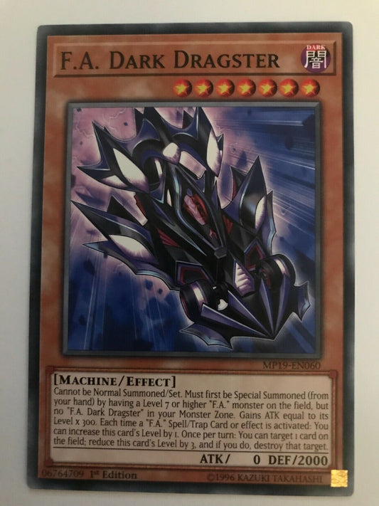 F.A. Dark Dragster - MP19-EN060 - Common - 1st Edition - YuGiOh