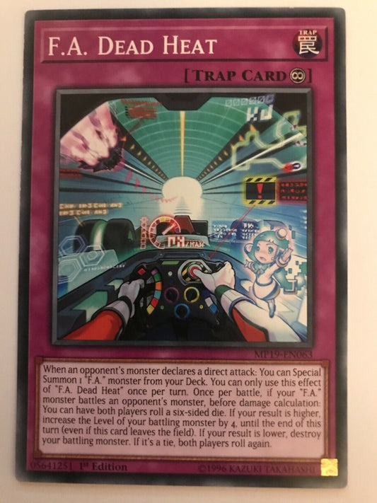 F.A. Dead Heat - MP19-EN063 - Common - 1st Edition - YuGiOh