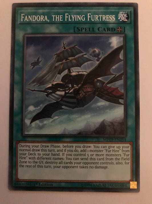 Fandora, The Flying Furtress - MP19-EN254 - Common - 1st Edition - YuGiOh