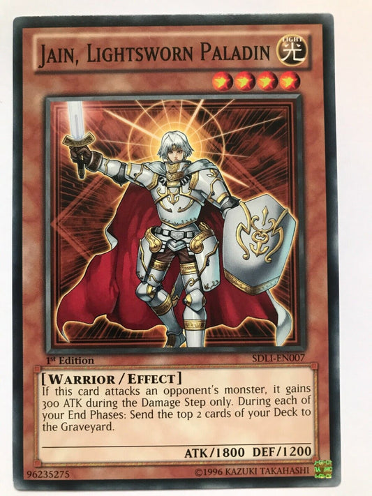 Jain, Lightsworn Paladin - SDLI-EN007 - Common - 1st Edition - YuGiOh