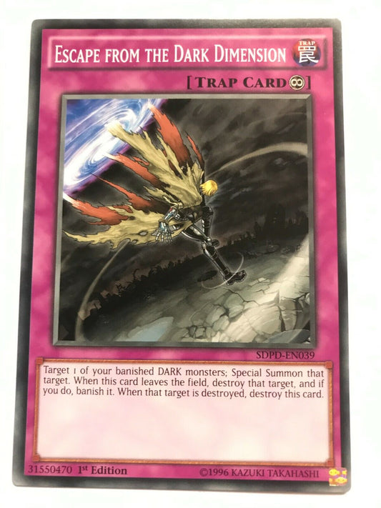 Escape From The Dark Dimension - SDPD-EN039 - Common - 1st Edition - YuGiOh