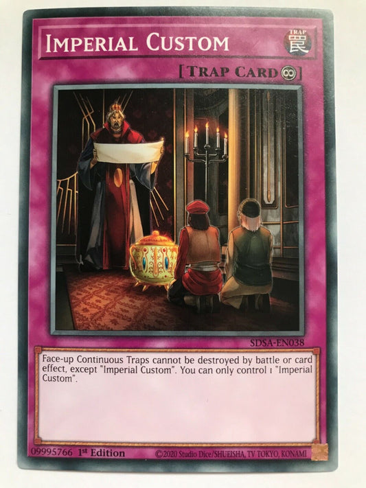 Imperial Custom - SDSA-EN038 - Common - 1st Edition - YuGiOh