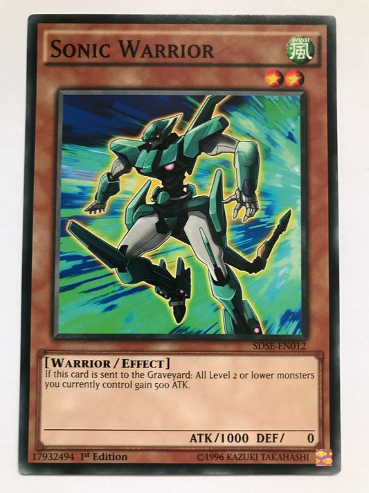 Sonic Warrior - SDSE-EN012 - Common - 1st Edition - YuGiOh