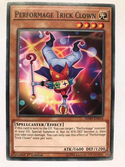 Performage Trick Clown - SDSH-EN016 - Common - 1st Edition - YuGiOh