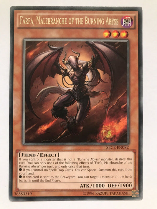 Farfa, Malebranche of the Burning Abyss - SECE-EN082 - Rare - Unlimited Edition