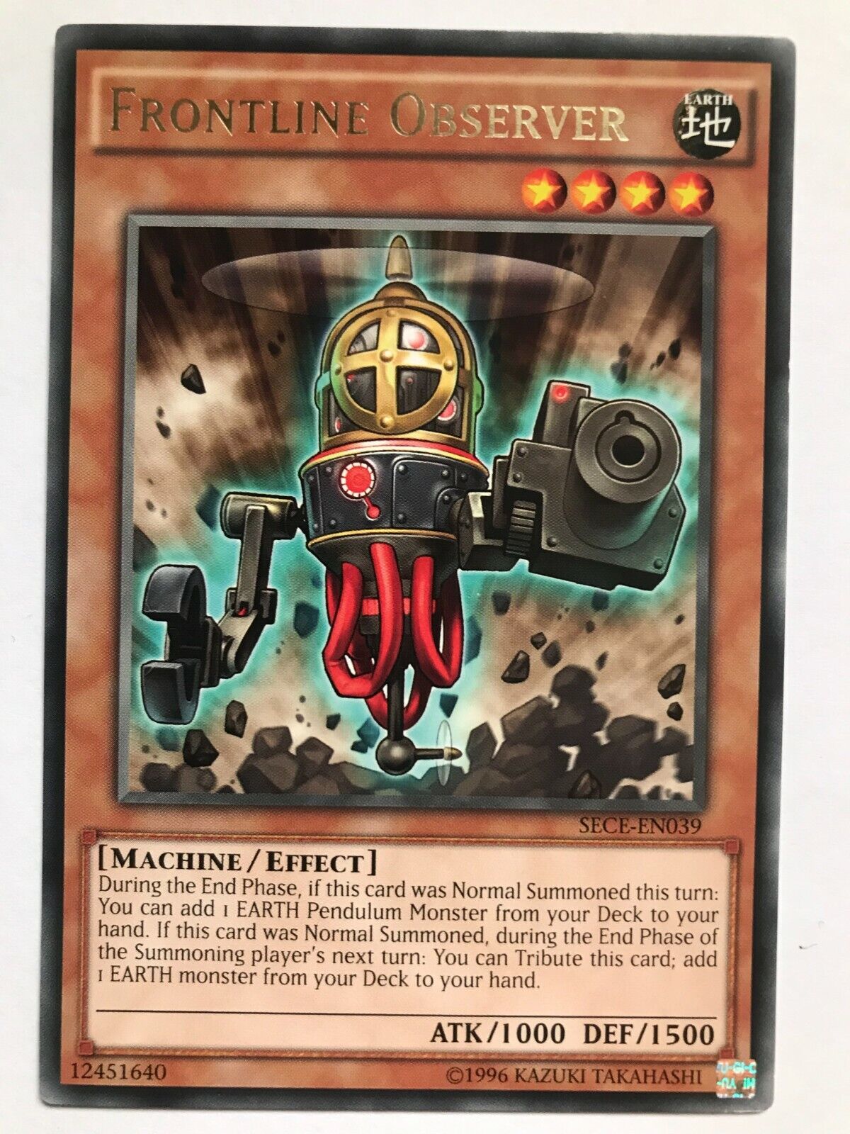 Frontline Observer - SECE-EN039 - Rare - Unlimited Edition - YuGiOh