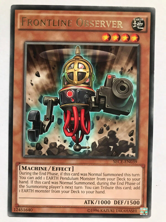 Frontline Observer - SECE-EN039 - Rare - Unlimited Edition - YuGiOh