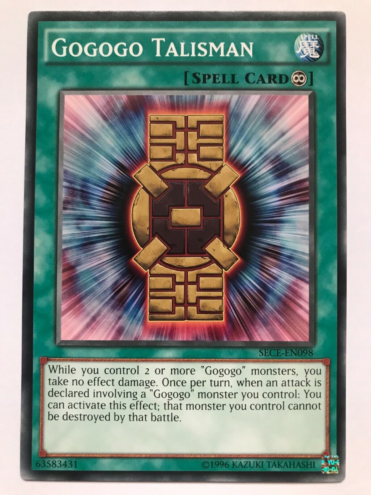 Gogogo Talisman - SECE-EN098 - Common - Unlimited Edition - YuGiOh