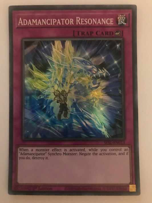 Adamancipator Resonance - SESL-EN013 - Super Rare - 1st Edition - YuGiOh