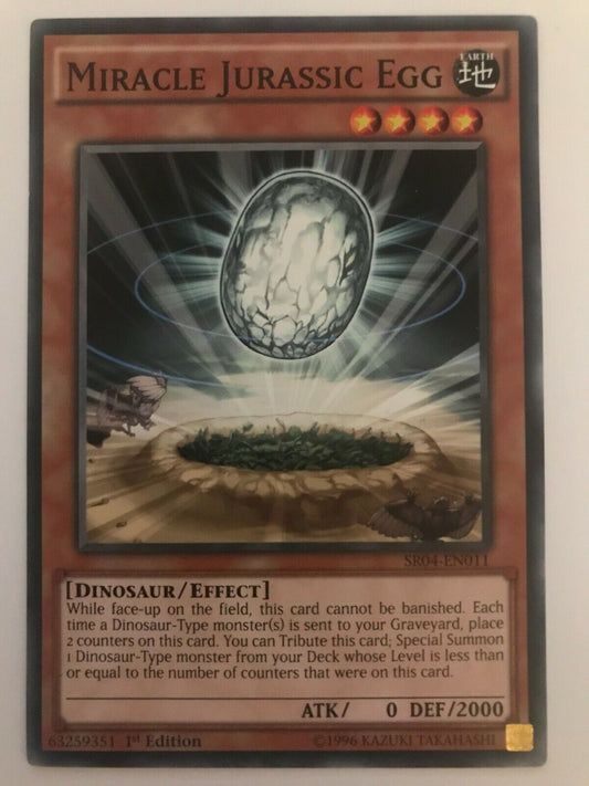 Miracle Jurassic Egg - SR04-EN011 - Common - 1st Edition - YuGiOh