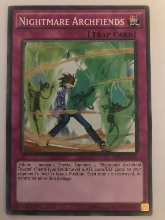 Nightmare Archfiends - SR04-EN035 - Common - 1st Edition- YuGiOh