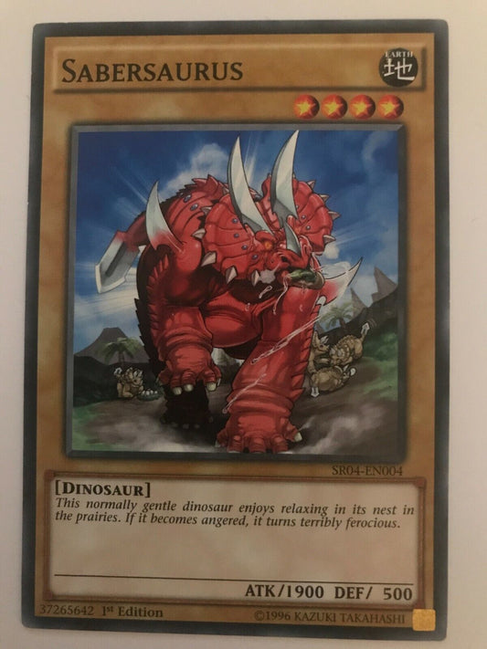 Sabersaurus - SR04-EN004 - Common - 1st Edition - YuGiOh