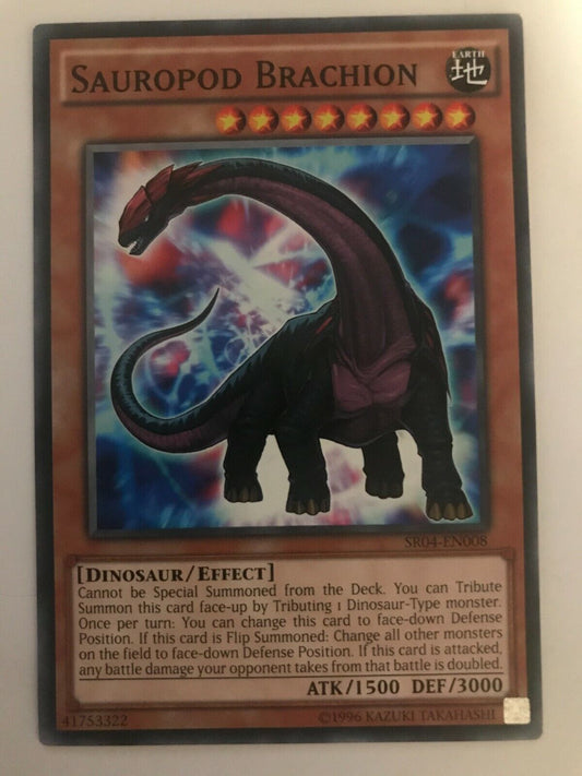 Sauropod Brachion - SR04-EN008 - Common - Unlimited Edition - YuGiOh