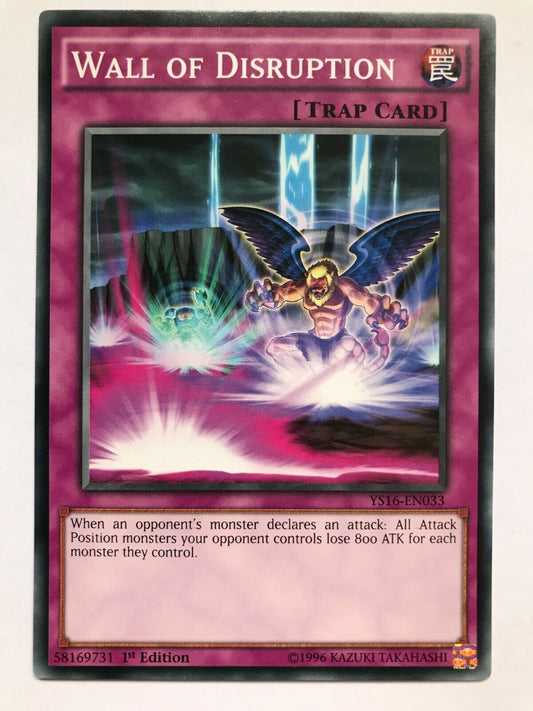 Wall Of Disruption - YS16-EN033 - Common - 1st Edition - YuGiOh