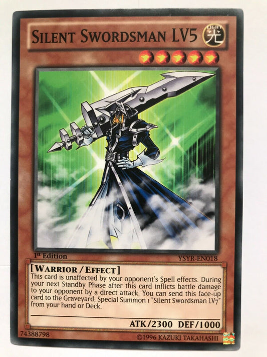 Silent Swordsman LV5 - YSYR-EN018 - Common - 1st Edition - YuGiOh