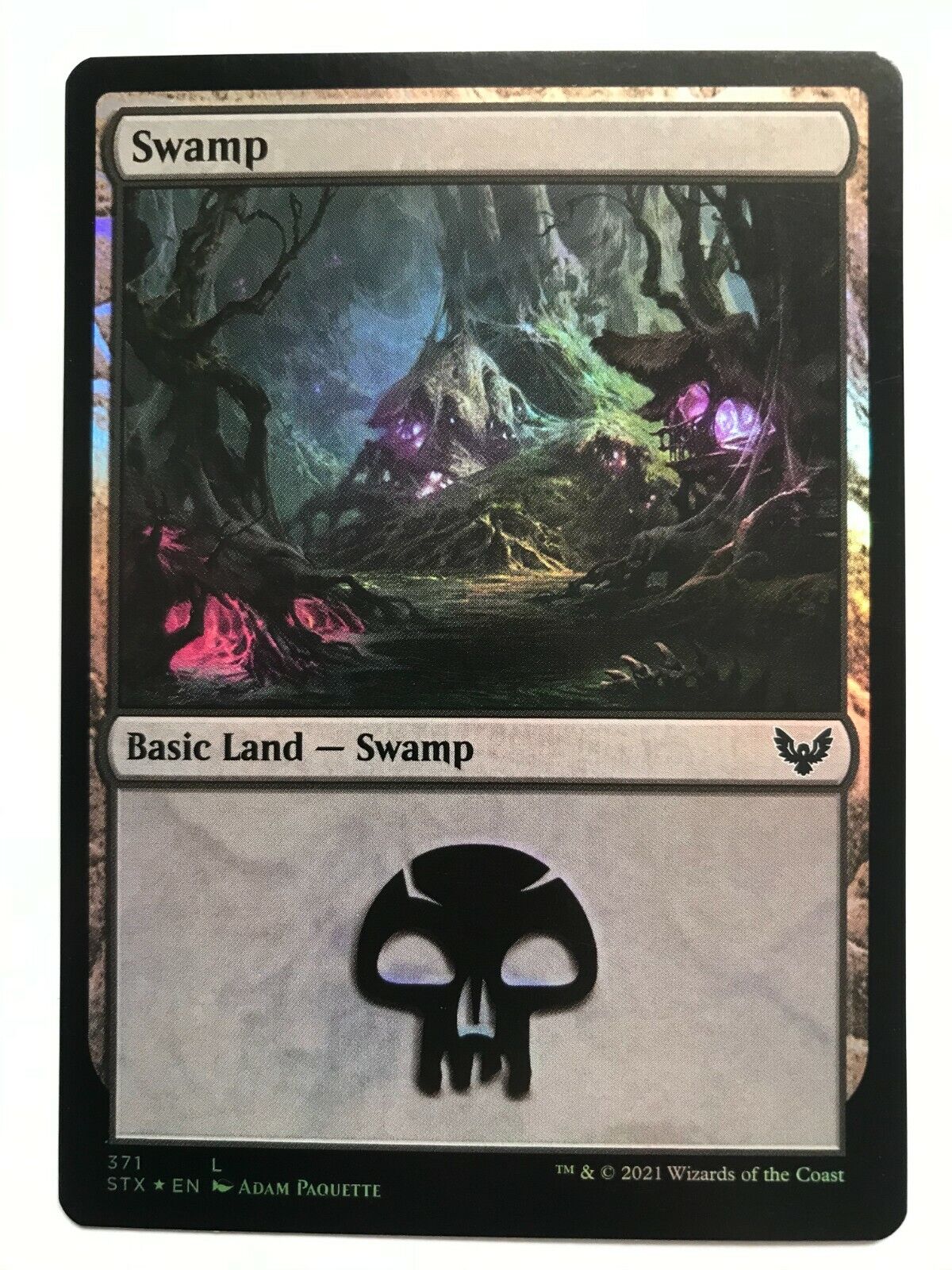 Swamp (371) - Foil - Strixhaven: School Of Mages - MTG